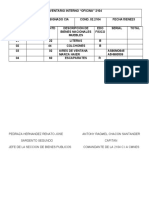 Inventario Interno de La Cuadra