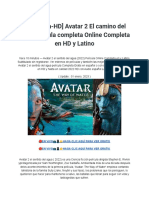 Avatar 2 El Camino Del Agua Pelicula Gratis