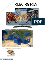 1) ¿Dónde Nació La Civilización Griega? Selecciona Pulsando en El Mapa