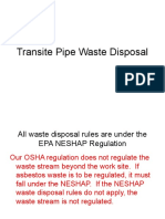 Transite Pipe Module 10 Waste Disposal