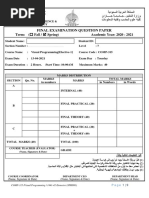 E1-FinalExam QPaper 2020-21 2