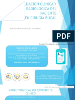 Exposicion Evaluacion Clinica Del Paciente y Gabinete Radiologico en Cirugia Bucal