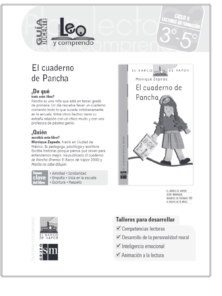 El Cuaderno de Pancha - PDF Descargar Libre | PDF