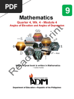 Math9 - Q4 - Mod4 - Wk4 - Angles of Elevation and Angles of Depression - v5
