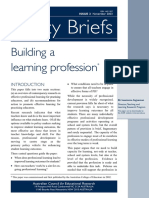 Building A Learning Profession
