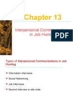 Job Hunting Interpersonal Communication Types
