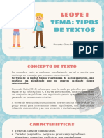 Tipos de Textos