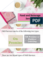 Food and Beverage Services