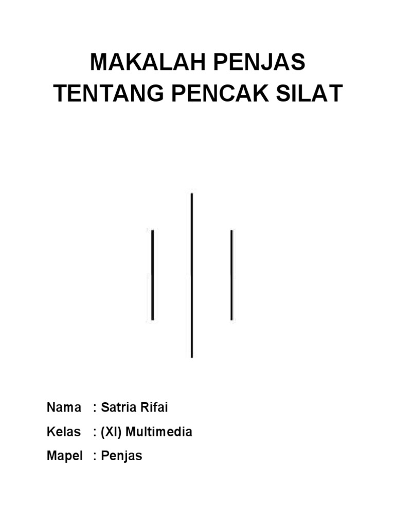 Makalah Penjas Tentang Pencak Silat | PDF
