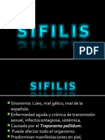 Sífilis: causas, manifestaciones y tratamiento