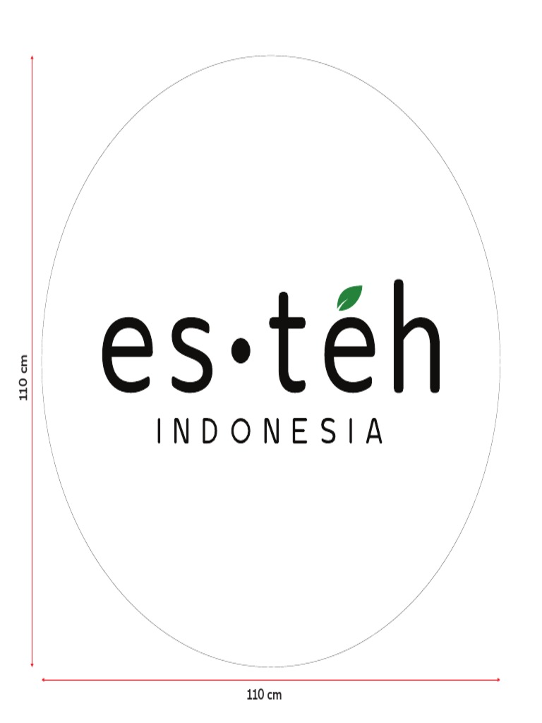 Sign Logo Esteh - Logo Neon Box 110x110cm | PDF