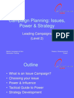 Campaign Planning: Issues, Power & Strategy (Level 2