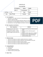 Lesson Plan English Grade 3