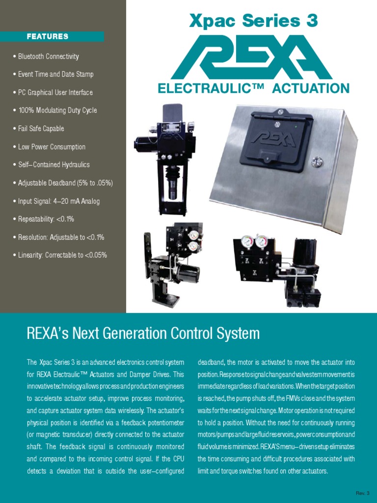 X3-Brochure 1 (9-17) - 1 - Compressed | PDF | Actuator | Electric Motor