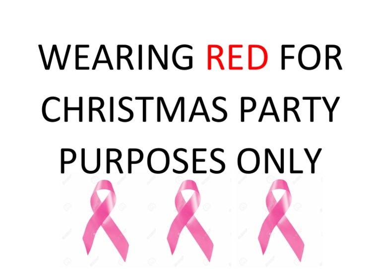 Wearing Red For Christmas Party Purposes Only PDF