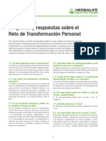 Preguntas y Respuestas Frecuentes Del Reto de Transformacion