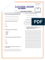 Control de Calidad de Religión 5º Ivb