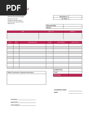 Order Form