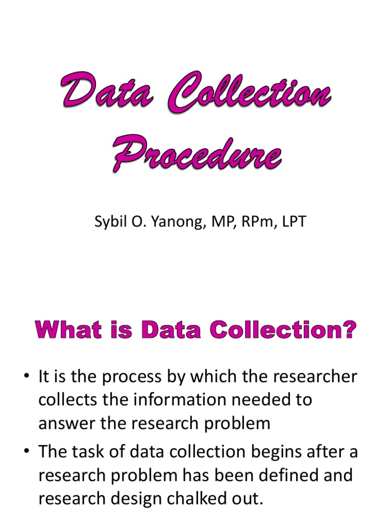 Data Collection Procedure PDF Questionnaire Cognition