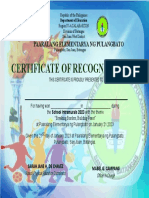 Certificate Recogntion Intramurals 2023