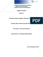 Andamio cognitivo sobre práctica docente