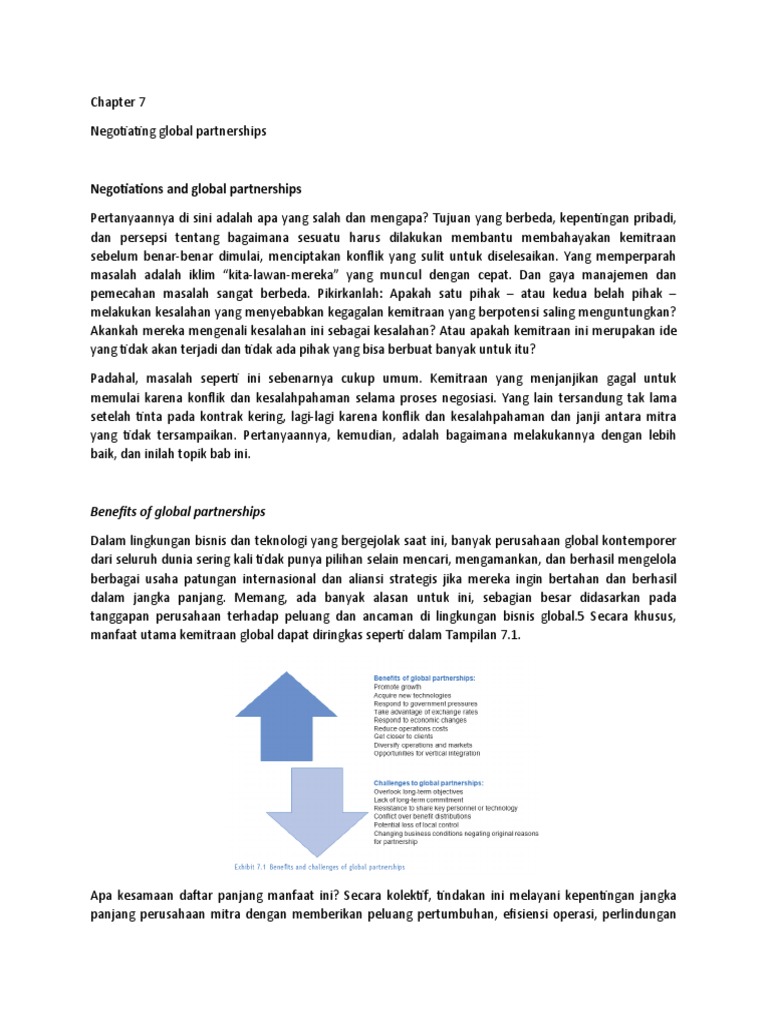 Chapter 7 Negotiating Global Partnerships Pdf