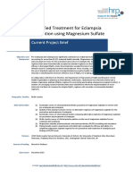 Simplified Treatment For Eclampsia Prevention Using Magnesium Sulfate