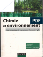 Chimie Et Environnement Cours Étude de Cas Et Exercices Corrigés.