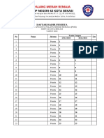 Daftar Hadir Diklat PMR 2022