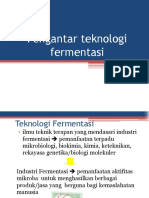 Pengantar Teknologi Fermentasi