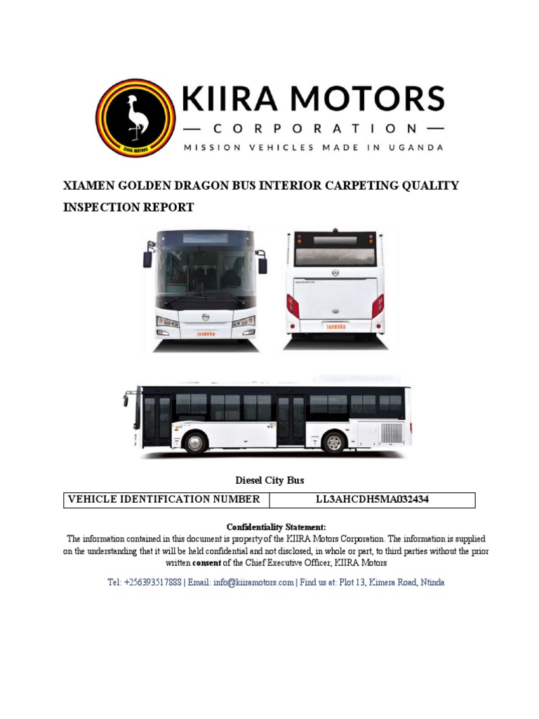 Bus Interior Carpet Quality Inspection | PDF | Soldering | Manufactured ...