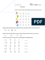 Fractions worksheet