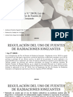 Reglamento de La Ley N 28028 Ley de Regulación Del Uso de Fuentes de Radiación Ionizante