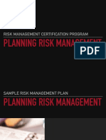 Risk Management Certification Program
