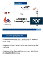 Safety Committee Vs Incident Investigation