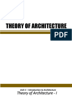 Introduction to Architecture Theory