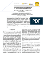 Agrupaciones de Modelos Locales Con Descripci N Externa Aplicaci N A Una Planta de FR o Solar