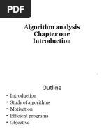 Algorithm Analysis Chapter 1