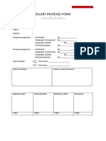 Salary Increase Form