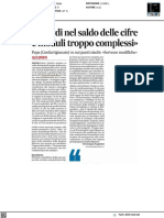 Ritardi Nel Saldo Delle Cifre e Moduli Troppo Complessi - Il Corriere Adriatico Del 20 Gennaio 2023