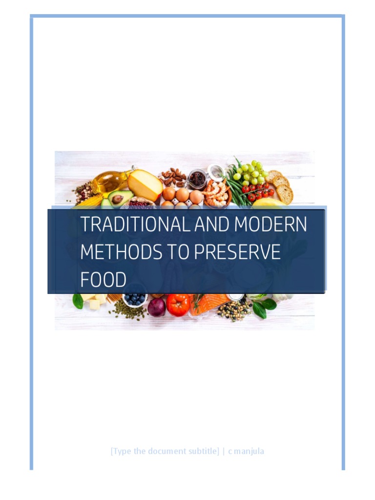 Booklet On Food Preservation | PDF | Fruit Preserves | Food Industry