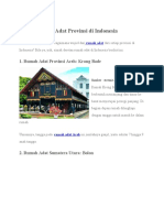 Daftar Rumah Adat Provinsi Di Indonesia