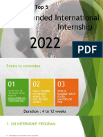 Updated 2022 Full Funded Internship