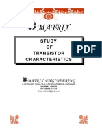 Study OF Transistor Characteristics: 8-Shrikant Kunj, M.N. Patankar Marg, Kurla (W) MUMBAI, 400070. PH-09869112159