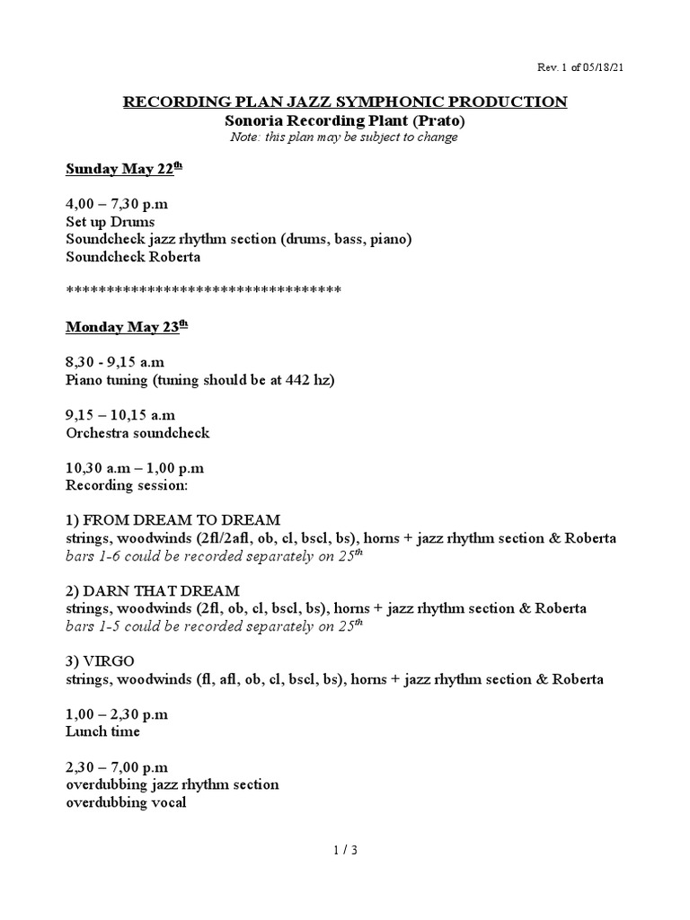 Recording Plan Gambarini Rev1 PDF