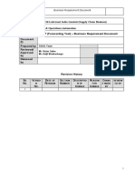 Business Requirement Document - SOP - GOLIL