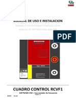 Manual de uso e instalación de cuadro de control RCVF1 con variador de frecuencia