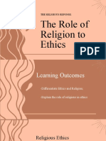 The Role of Religion in Ethics