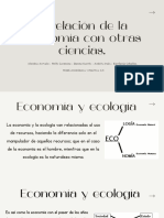 La Relación de La Economía Con Otras Ciencias.