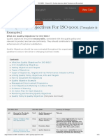 ISO 9001 - Clause 6.2 - Quality Objectives (With Template and Examples)